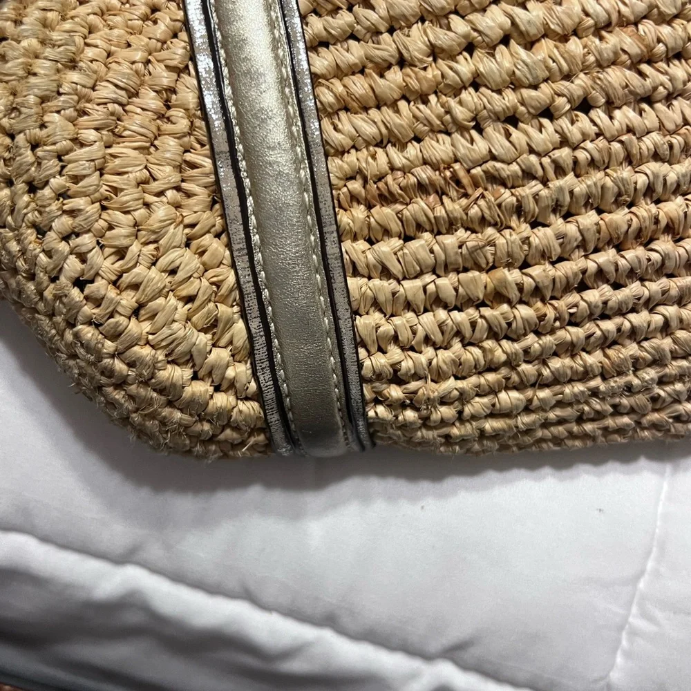 COACH Raffia Beach/Summer Tote - Picture 4 of 7
